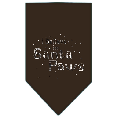 Santa Paws Rhinestone Bandana Cocoa Small